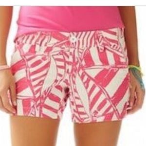 Lilly Pulitzer, Callahan Short, Capri Pink, Yacht Sea, Size 0